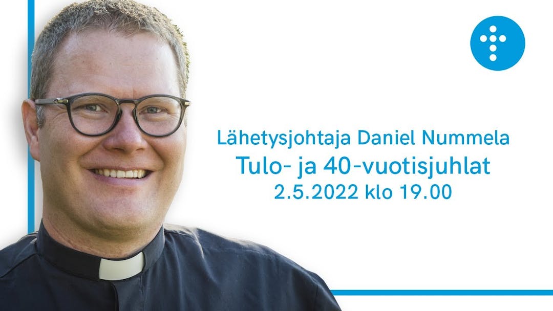 Videon Lähetysjohtaja Daniel Nummela | Tulo- ja 40-vuotisjuhlat kansikuva
